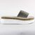 Papuci casual de dama, cu talpa groasa, decorati cu pietre WDI-319-WHITE, Culoare (12): Argintiu, Alb, Marime (12): 37 - - Roveli