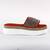 ​Papuci casual de dama, cu talpa groasa, decorati cu pietre WDI-318-ORANGE, Culoare (12): Portocaliu, Marime (12): 41 - - Roveli