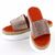 ​Papuci casual de dama, cu talpa groasa, decorati cu pietre WDI-318-ORANGE, Culoare (12): Argintiu, Portocaliu, Marime (12): 37 - 4- Roveli