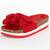 ​Papuci casual de dama cu funde aplicate00115-RED, Culoare (12): Rosu, Marime (12): 41 - - Roveli