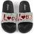 ​Papuci de dama usori si comozi 861-LOVE-SILVER, Culoare (12): Argintiu, Negru, Rosu, Marime (12): 37 - - Roveli