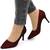 Pantofi de dama, stiletto, decorati cu glitter H7-WINE​, Culoare (12): Visiniu, Marime (12): 40 - - Roveli