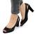 ​Pantofi comozi de dama, decupati in varf si pe laterale H30-BLACK, Culoare (12): Negru, Marime (12): 37 - - Roveli