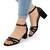 ​Sandale de dama cu barete subtiri si toc mediu gros 980-21-BLACK, Culoare (12): Negru, Marime (12): 36** - - Roveli