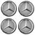 Set 4 Capace jante cu sigla Mercedes Benz, AMG, 75mm - 11- Roveli