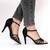 Sandale elegante de dama cu bareta pe picior si bretele subtiri  MS-15-BLACK, Culoare (12): Negru, Marime (12): 36 - - Roveli