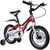 Bicicleta pentru copii 3-6 ani HappyCycles KidsCare, roti 14 inch, cu roti ajutatoare si frane pe disc, rosu - 2- Roveli