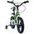 Bicicleta pentru copii 2-4 ani HappyCycles KidsCare, roti 12 inch, cu roti ajutatoare si frane pe disc, verde - 3- Roveli