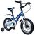 Bicicleta pentru copii 5-8 ani HappyCycles KidsCare, roti 16 inch, cu roti ajutatoare si frane pe disc, albastru - 2- Roveli
