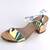 ​Sandale de dama, aurii, cu toc mediu, patrat W2018-3-GOLD, Culoare (12): Auriu, Multicolor, Marime (12): 38** - - Roveli
