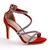 Sandale de dama elegante, cu barete subtiri, toc inalt si subtire 3008-119-RED, Culoare (12): Argintiu, Rosu, Marime (12): 35** - 3- Roveli