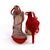 Sandale de dama elegante, cu barete subtiri, toc inalt si subtire 3008-119-RED, Culoare (12): Argintiu, Rosu, Marime (12): 35** - 2- Roveli