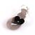 Sandale de copii, flip-flops HEART #2-10-BLACK/GREY, Culoare (12): Gri + Negru, Marime (12): 24 - - Roveli