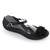 Balerini de dama, din cauciuc, cu funda si bareta H160-BLACK, Culoare (12): Negru, Marime (12): 41 - - Roveli