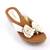 Papuci de dama, flip-flops, cu funda WD-10-WHITE, Culoare (12): Bej, Marime (12): 38 - - Roveli