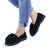 ​Pantofi de dama decorati cu blanita 1617-22-BLACK, Culoare (12): Negru, Marime (12): 38 - - Roveli