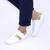 ​Pantofi casual de dama, confortabili si usori LB8836-WHITE/GOLD, Culoare (12): Auriu, Marime (12): 36* - - Roveli