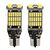 Set 2 x Becuri auto 45LED SMD, T15 W16W, 10W, 12V, canbus, 2400lm - - Roveli