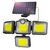 Lampa solara 192LED, 1929, suport prindere, senzor, 40W - - Roveli