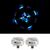 Set 2 capace jante auto LED multicolor, incarcare solara - - Roveli