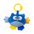 Jucarie din plus pentru agatat, fosnaie si vibreaza, Cutie Owl Blue - - Roveli