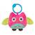 Jucarie din plus pentru agatat, cu clopotel, Happy Owl Pink - - Roveli