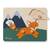 Puzzle din lemn certificat FSC, cu piese imbinate, Hauck, Fox - - Roveli