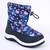 Cizme de copii, imblanite, cu modele geometrice 528-3-BLUE/PINK, Culoare (12): Albastru, Roz, Marime (12): 35 - - Roveli
