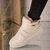 Sneakers dama Albi din piele ecologica cu insertii aurii Bonnie, Culoare (12): Alb, Marime (12): 36 - - Roveli