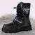 Ghete imblanite de copii, cu talpa groasa  CH996-BLACK, Culoare (12): Negru, Marime (12): 32 - - Roveli