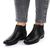 Botine de dama joase,cu benzi elastice laterale 52181-BLACK, Culoare (12): Negru, Gri inchis, Marime (12): 36 - 4- Roveli