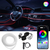 Banda auto LED RGB, 6m cu 5 unitati, 12V, telecomanda - 5- Roveli