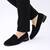 Mocasini de dama , comozi si usori ,accesorizati cu auriu pe toc Z-2-BLACK, Culoare (12): Negru, Marime (12): 36** - - Roveli