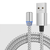 Cablu incarcare magnetic LED, Android, iOS, tip C, argintiu - 2- Roveli