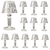 Set 12 lumanari LED decorative, design modern, elegant - - Roveli