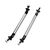 Set 2 x tije sustinere prelungire bara, argintiu, 140mm - - Roveli