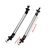 Set 2 x tije sustinere prelungire bara, argintiu, 140mm - 3- Roveli