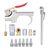 Set profesional accesorii pentru compresoare aer, 14 piese - - Roveli
