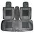 Huse scaune auto universale, textil/piele ecologica, 7 piese - 3- Roveli