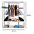 Dulap textil 170 cm, maro cu negru, 4 nivele, 153NT - 4- Roveli