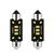 Set 2 becuri auto 10LED T10 C5W, 41mm, canbus, 6000K, 800lm, 12V - 3- Roveli