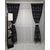 SET Perdea si Draperie la comanda Model DEGRADE NEGRU/ARGINTIU - - Roveli