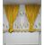 SET Perdea si Draperie la comanda Model FLOAREA SOARELUI, GALBEN - - Roveli