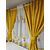 SET Perdea si Draperie la comanda Model FLOAREA SOARELUI, GALBEN - 2- Roveli