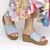 Papuci dama de vara cu talpa groasa, ortopedica FB-0071-BLUE, Marime (12): 37 - 4- Roveli