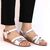Sandale de dama comode cu platforma​ AD-63-SILVER-WHITE, Marime (12): 40 - 3- Roveli