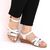 Sandale de dama comode cu platforma​ AD-63-SILVER-WHITE, Marime (12): 37 - 4- Roveli