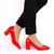 ​Pantofi de dama eleganti, lacuiti cu toc gros mediu ZM-61-RED, Marime (12): 36 - 5- Roveli