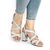 Sandale elegante decorate cu glitter si barete incrucisate argintii M-28-SILVER​, Marime (12): 37* - 4- Roveli