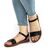 Sandale casual de dama usoare si comode PU-203-BLACK, Marime (12): 36 - 2- Roveli